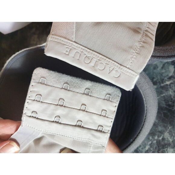 Cacique Lace Full Coverage Bra 42DDD Gray Underwire Lightly Lined 42F - Picture 6 of 8